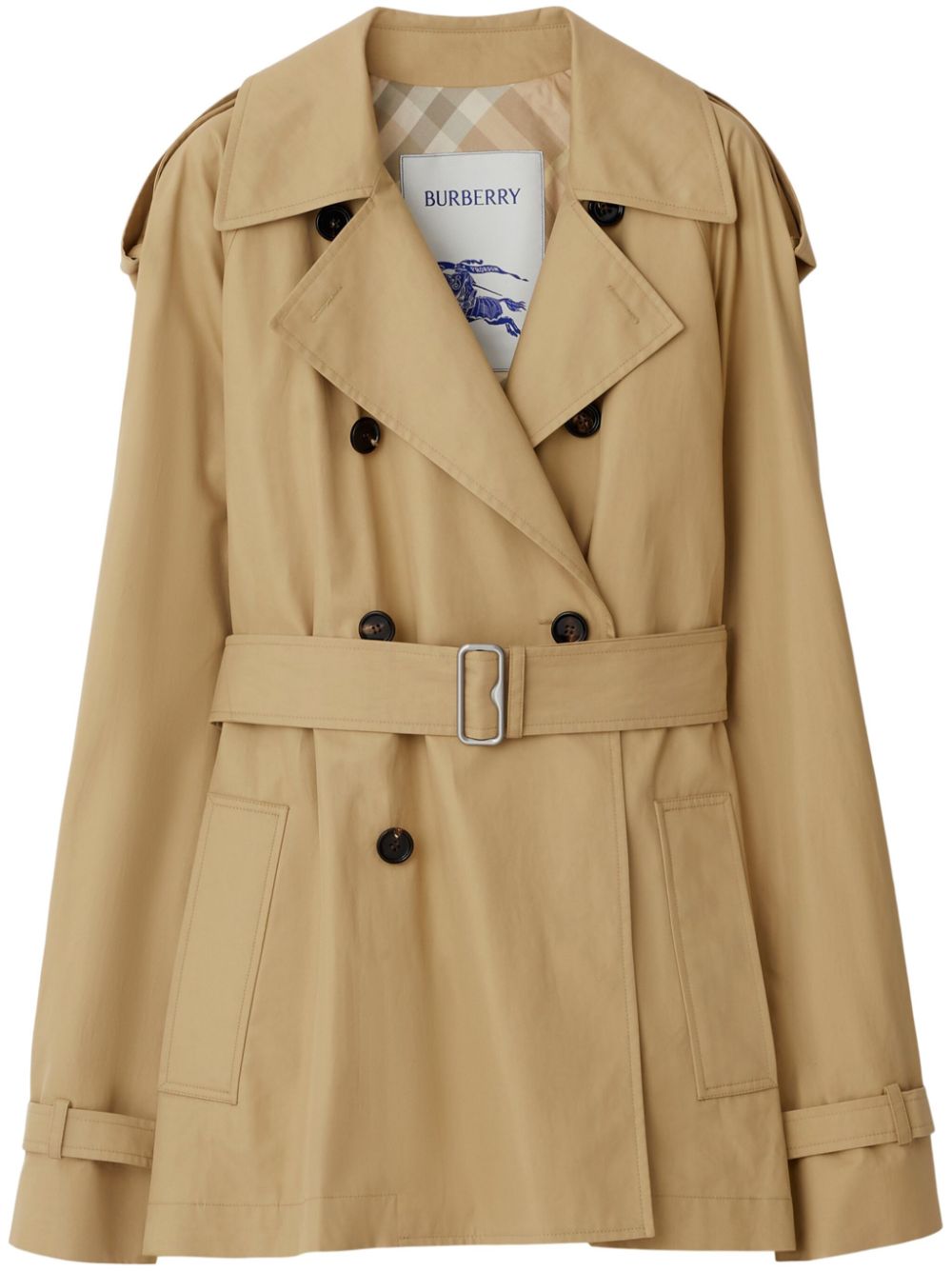 Burberry Belted Cotton Trench Coat – Cotton 100%