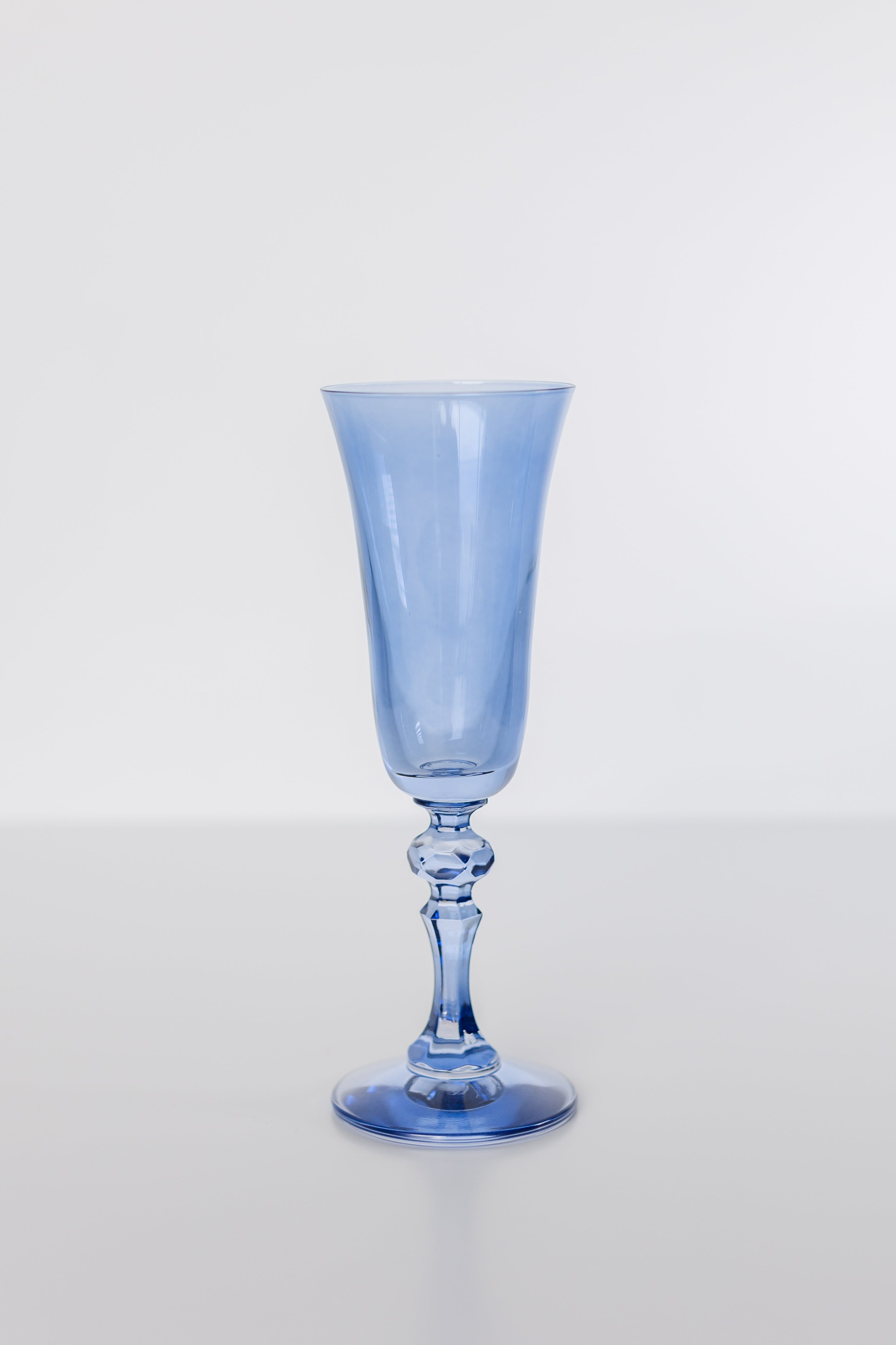 Estelle Colored Glass Estelle Colored Regal Flute - Set of 2 {Cobalt Blue} - view 3