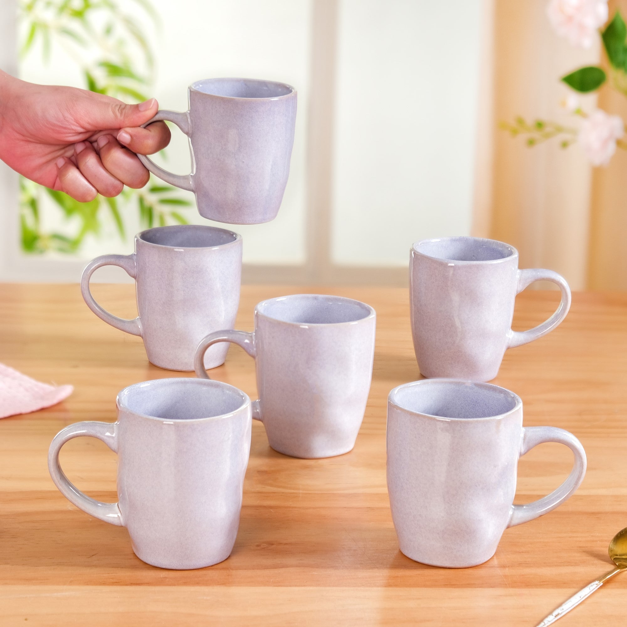 Nestasia Sera Lavender Coffee Mug Set Of 6 250ml - view 2
