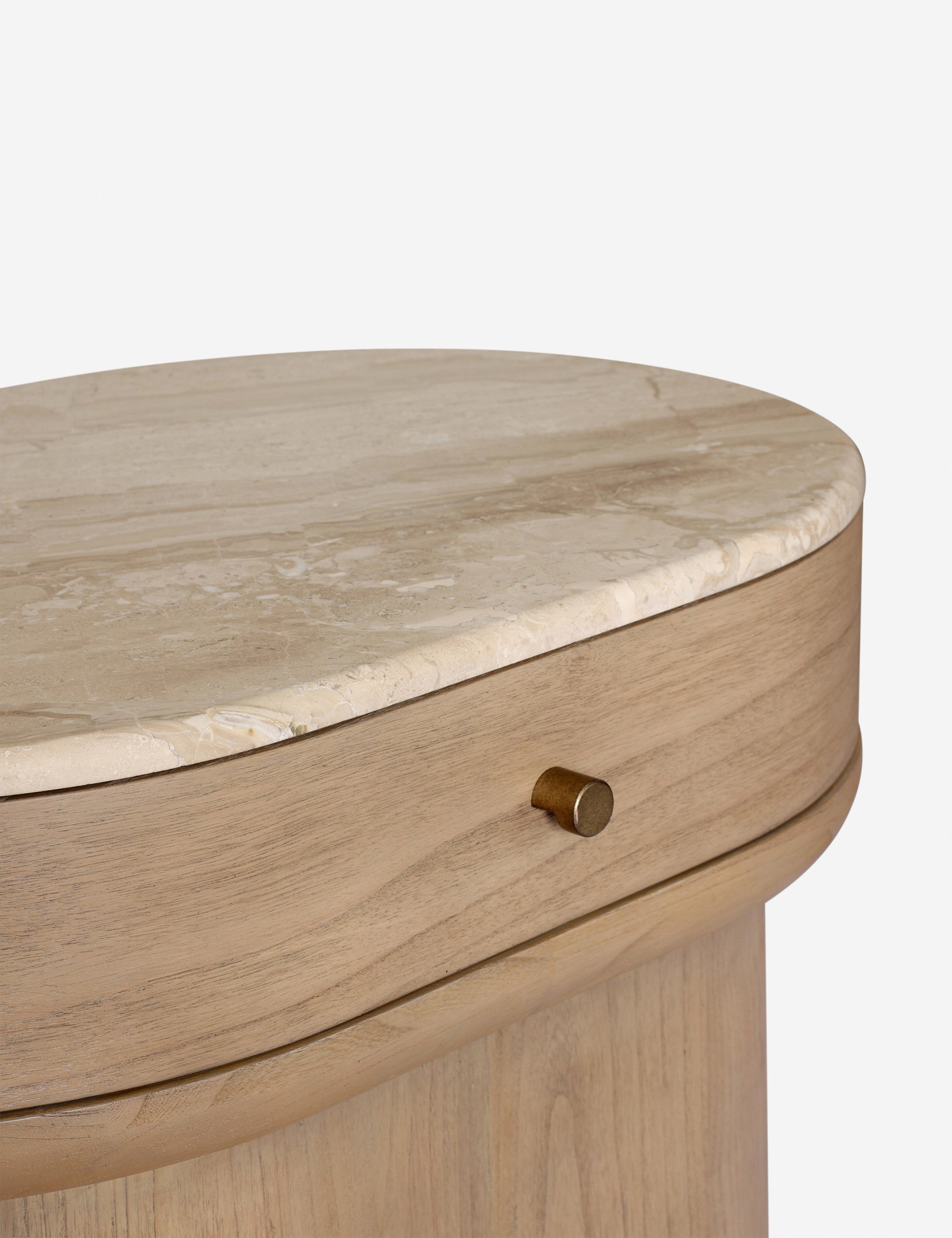 Lulu and Georgia Ligia Nightstand – Sand Marble - view 9