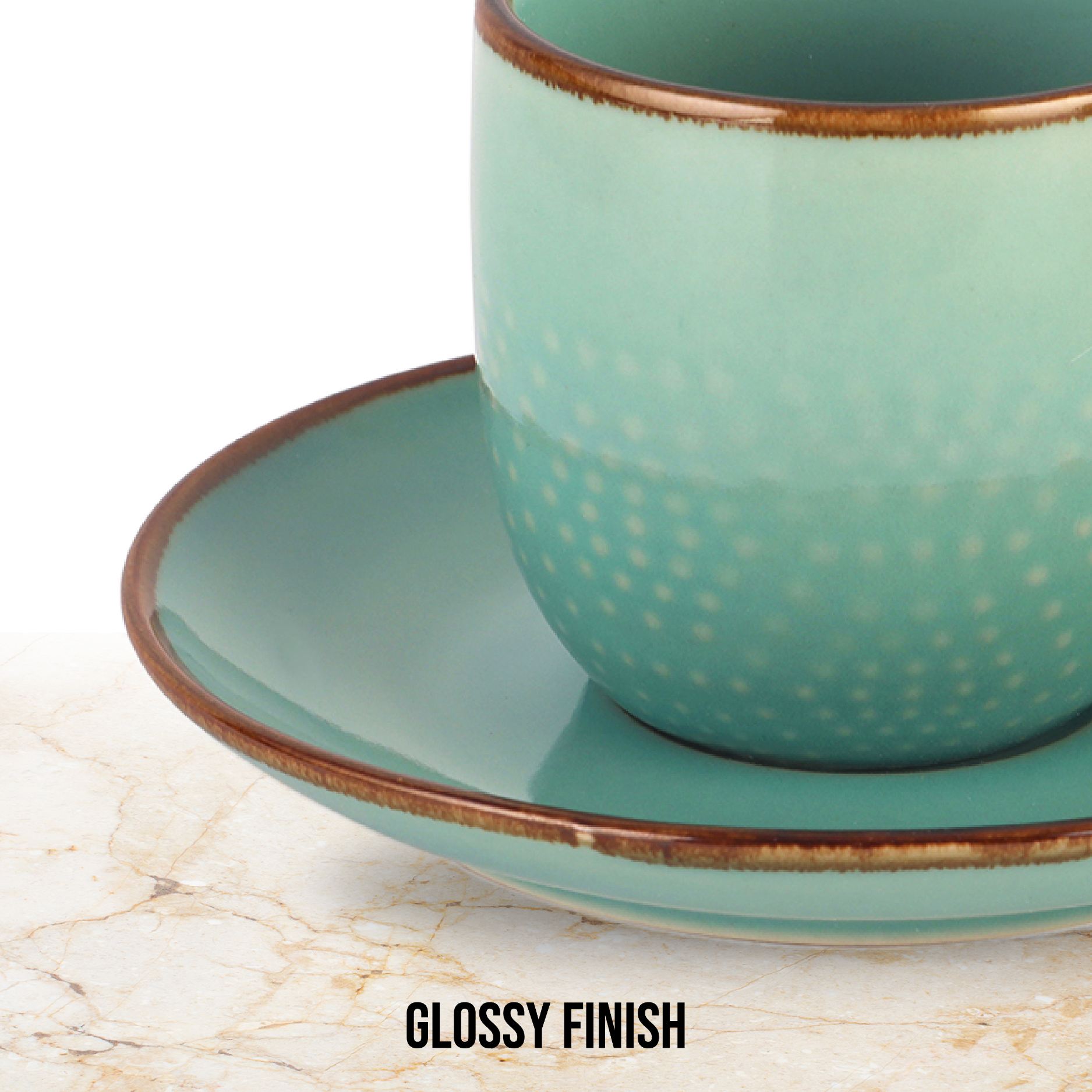 Cello Hampshire 6 Pieces Ceramic Cup & Saucer - view 24