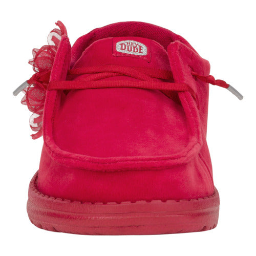 HEYDUDE shoes Wendy Velvet Rosette - Red – Women's - view 4