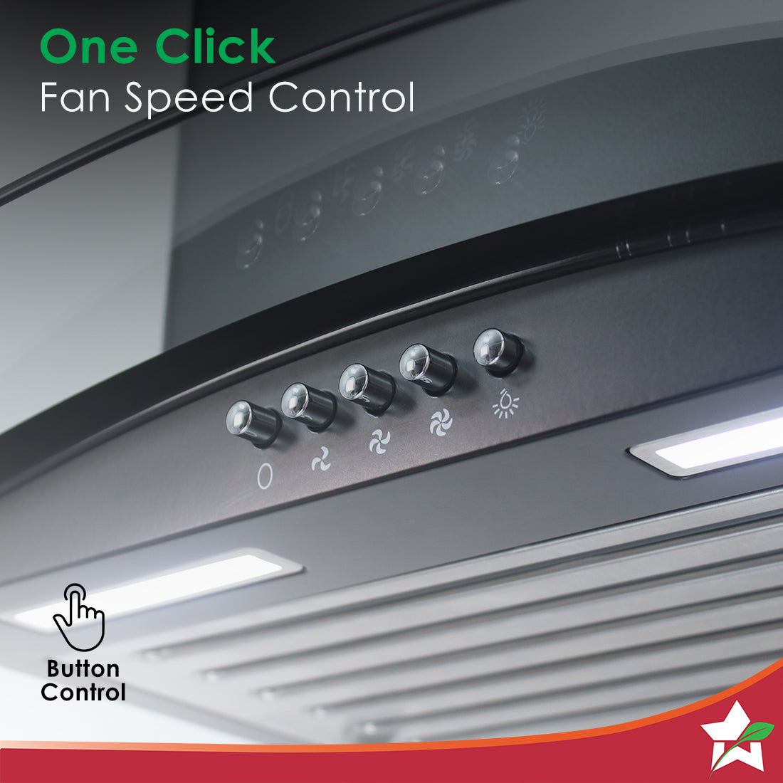 Wonderchef Power Curve Wall-Mount Chimney| 1000M3/H - view 5