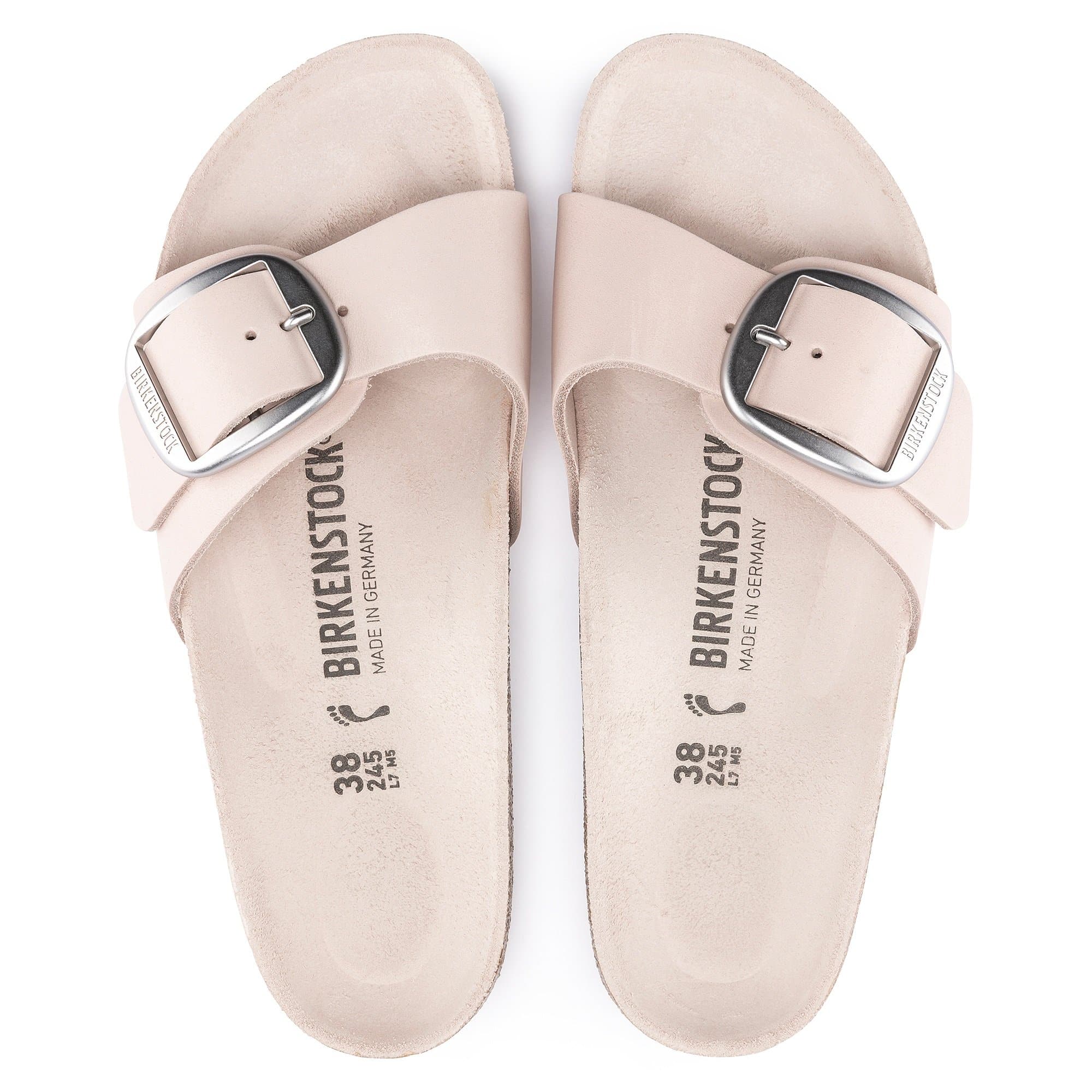 Birkenstock Madrid Big Buckle Nubuck Leather – Pink Pink/Light Rose - view 3