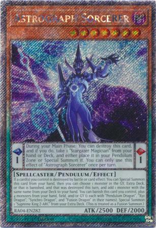 Yu-Gi-Oh! Astrograph Sorcerer - RA04-EN282 - Platinum Secret Rare - 1st Edition
