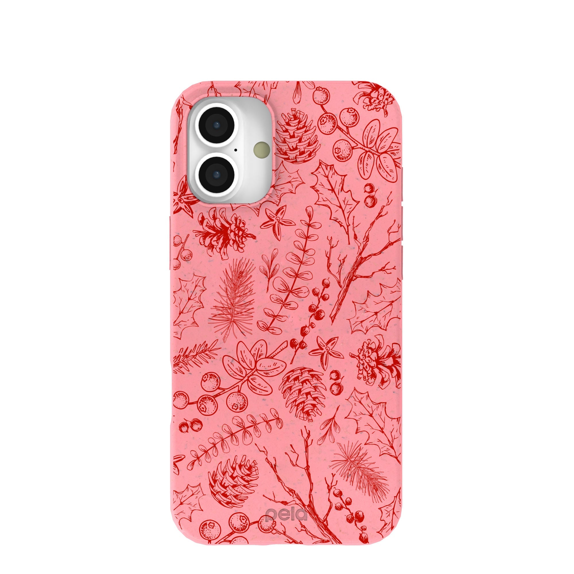 BlackTree Bubblegum Pink Festive Forest iPhone 16 Plus Case