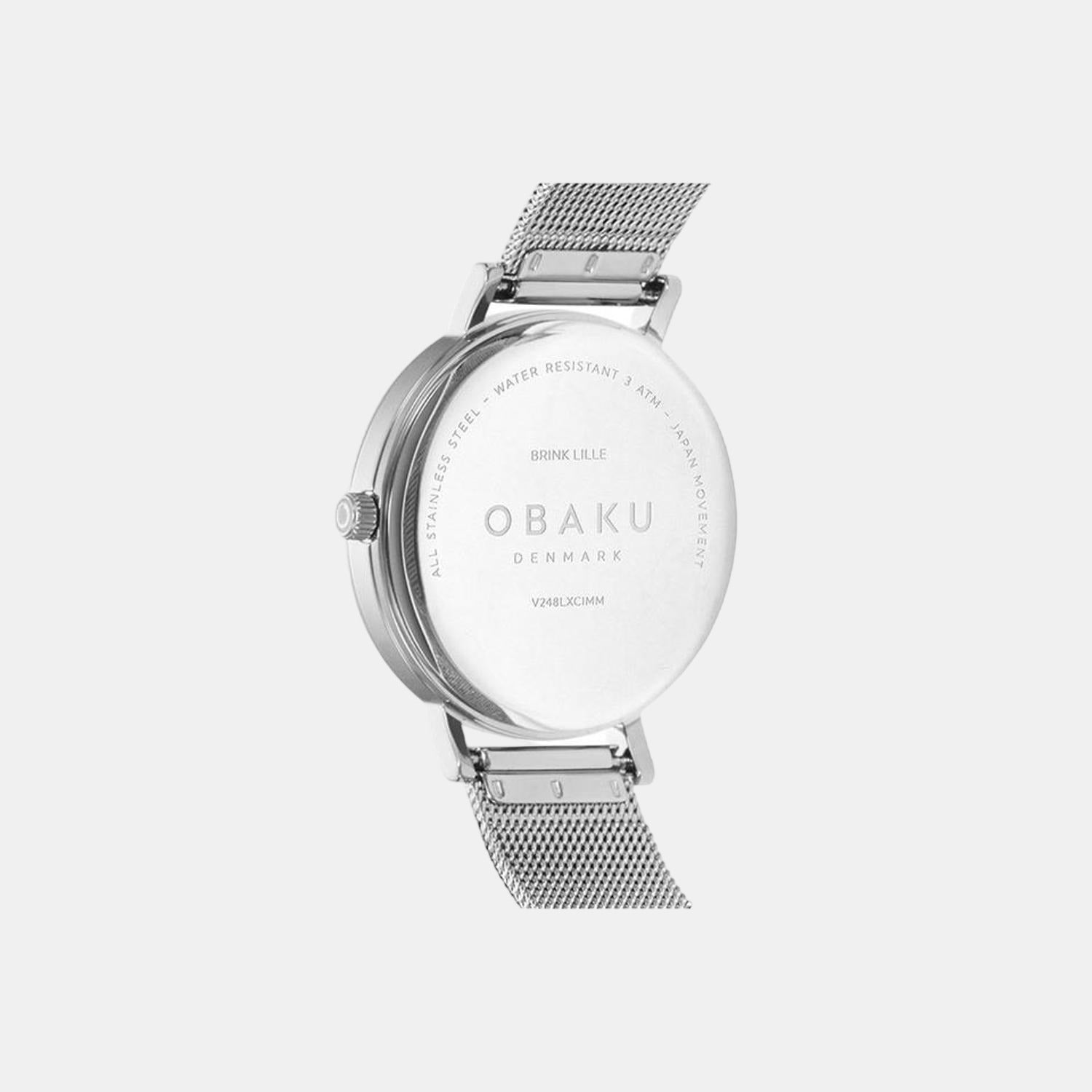 Obaku Brink Women Quartz White Dial Analog Stainless Steel Watch V248LXCIMM - view 4