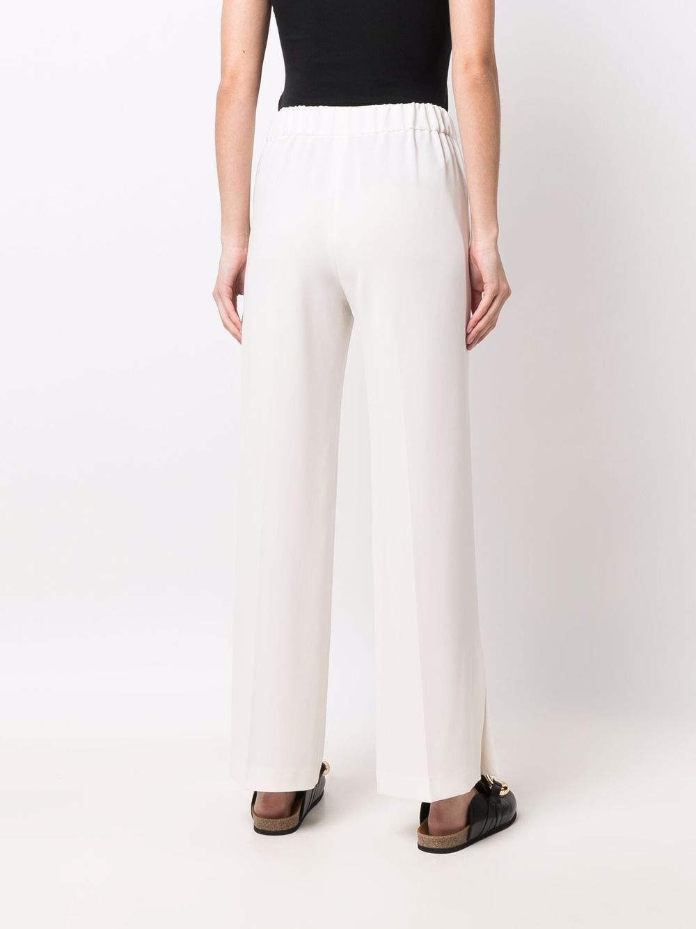 Alberto Biani White Cady Elasticated Trousers - view 4