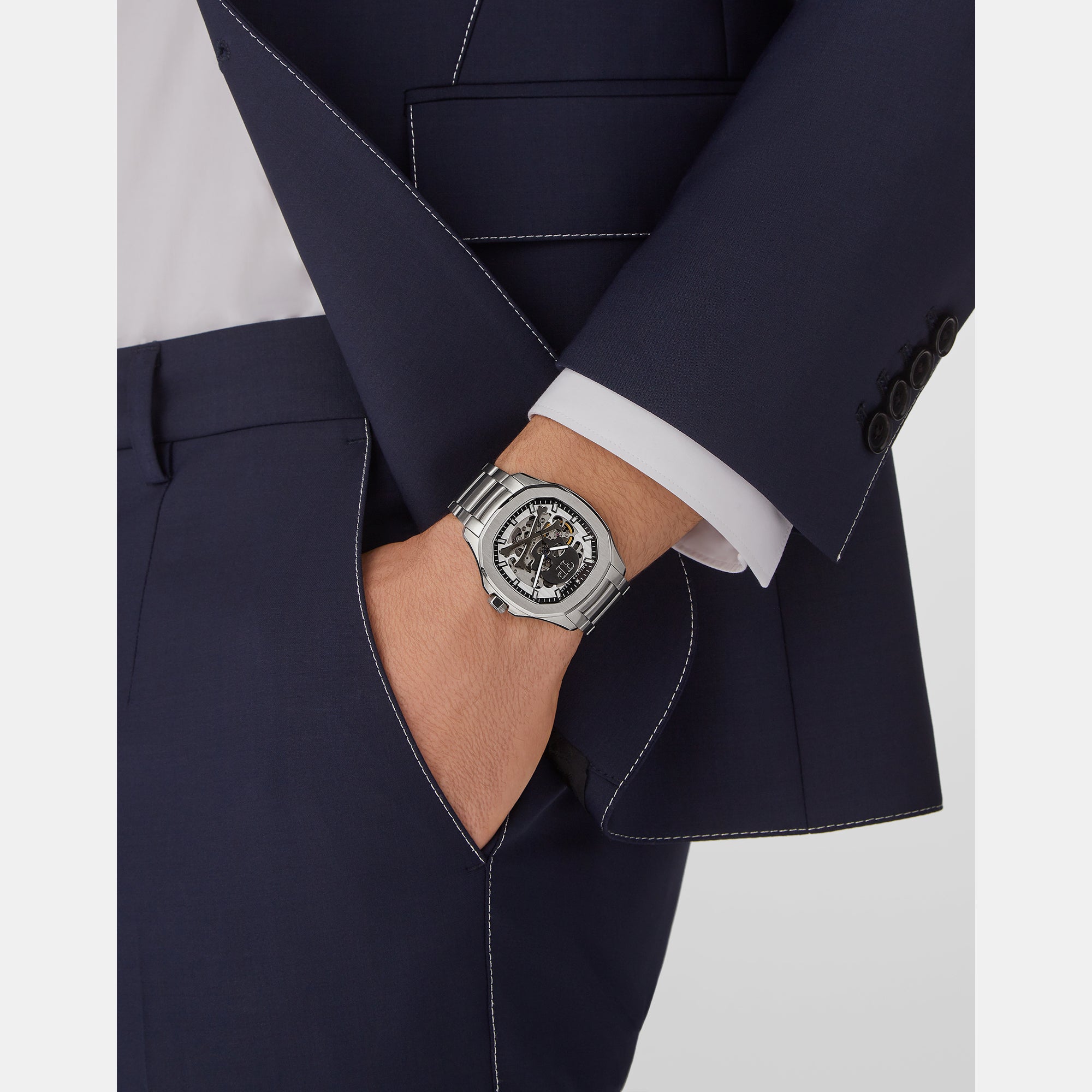 Philipp Plein High-Iconic Men Automatic Silver Dial Analog Stainless Steel Watch PWRAA0223 - view 5