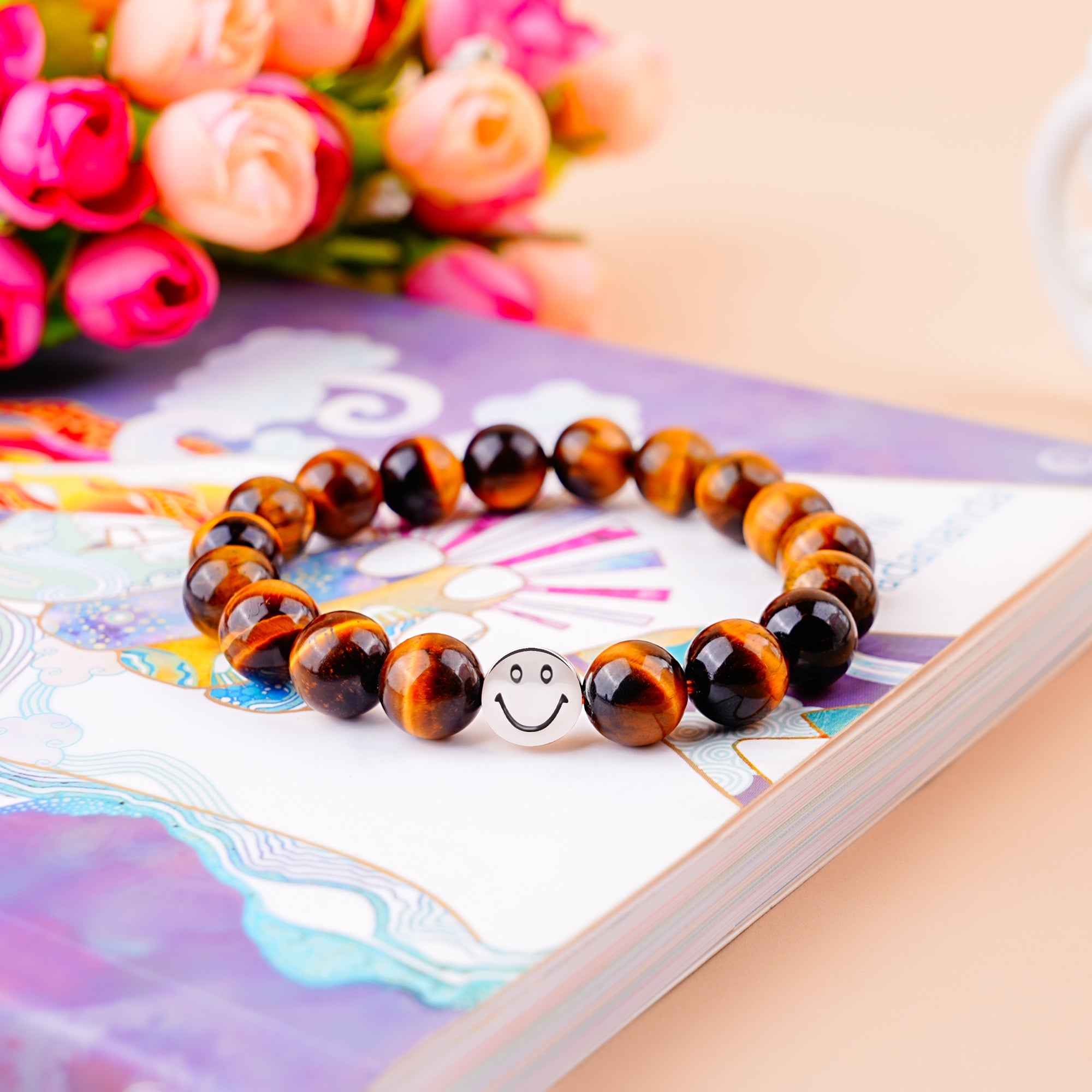 Gemsmantra Smile Bracelet - Tiger Eye