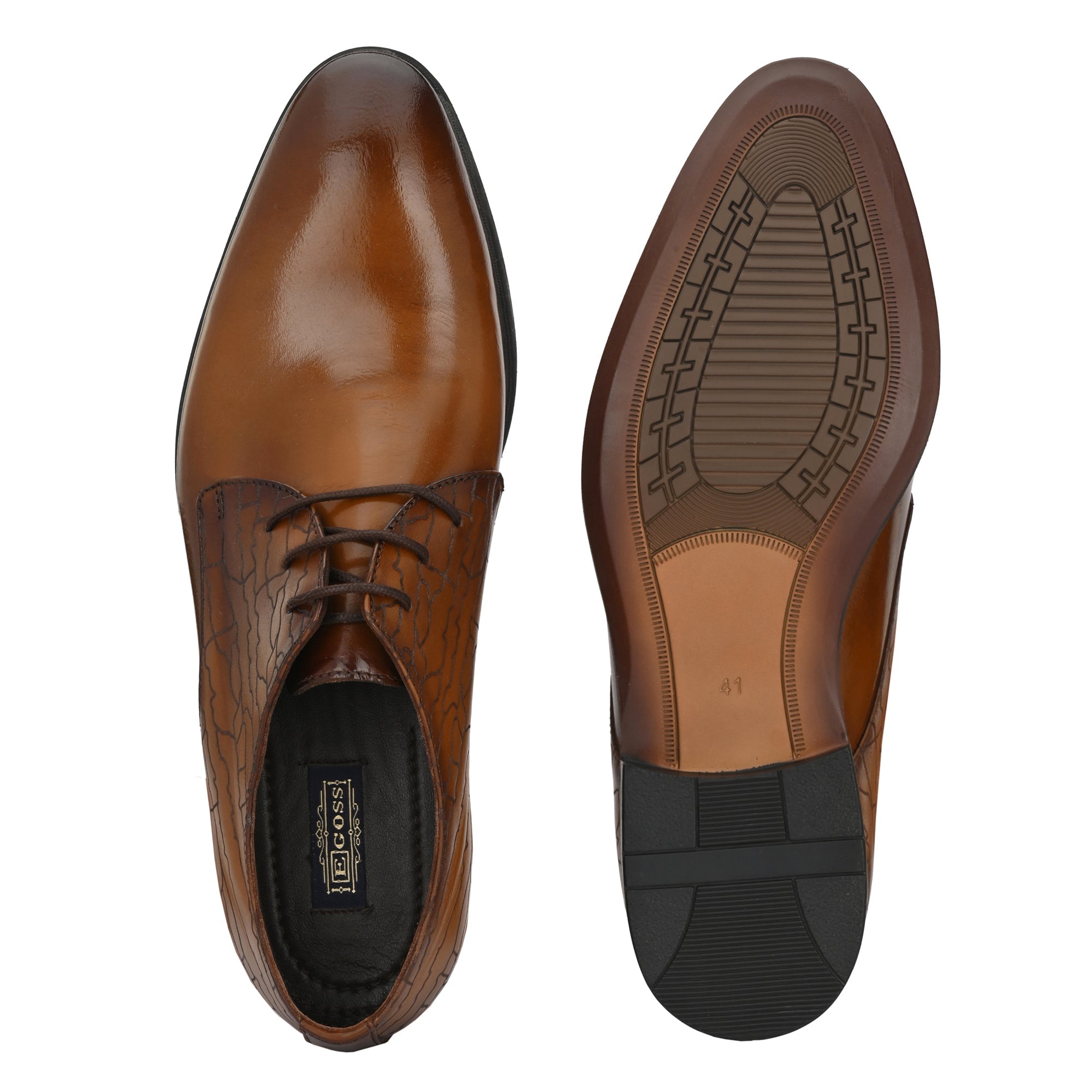 egoss-shoes Formal Leather Laceup Shoes For Men - view 7