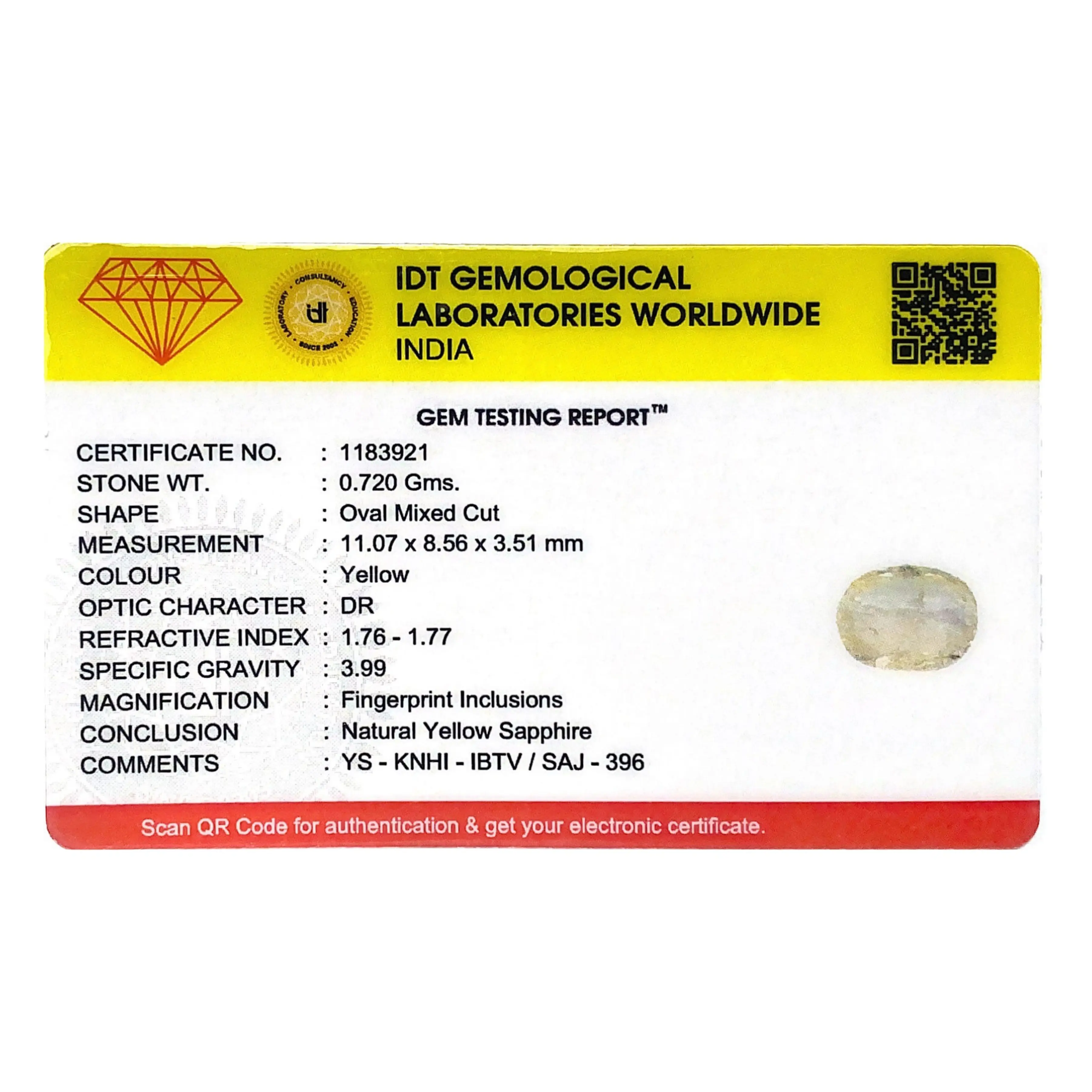 Pramogh Yellow Sapphire - 3.6 Carat - view 4
