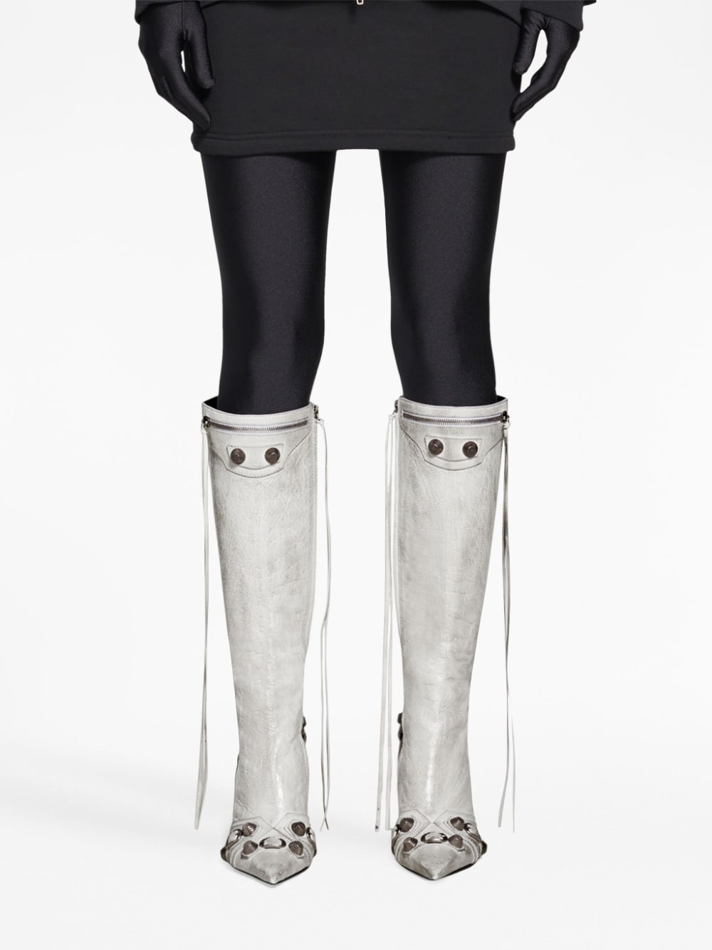 Balenciaga cagole leather boots – 100% lamb leather - view 2