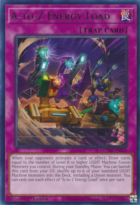 Yu-Gi-Oh! A-to-Z Energy Load - MZTM-EN024 - Rare - 1st Edition