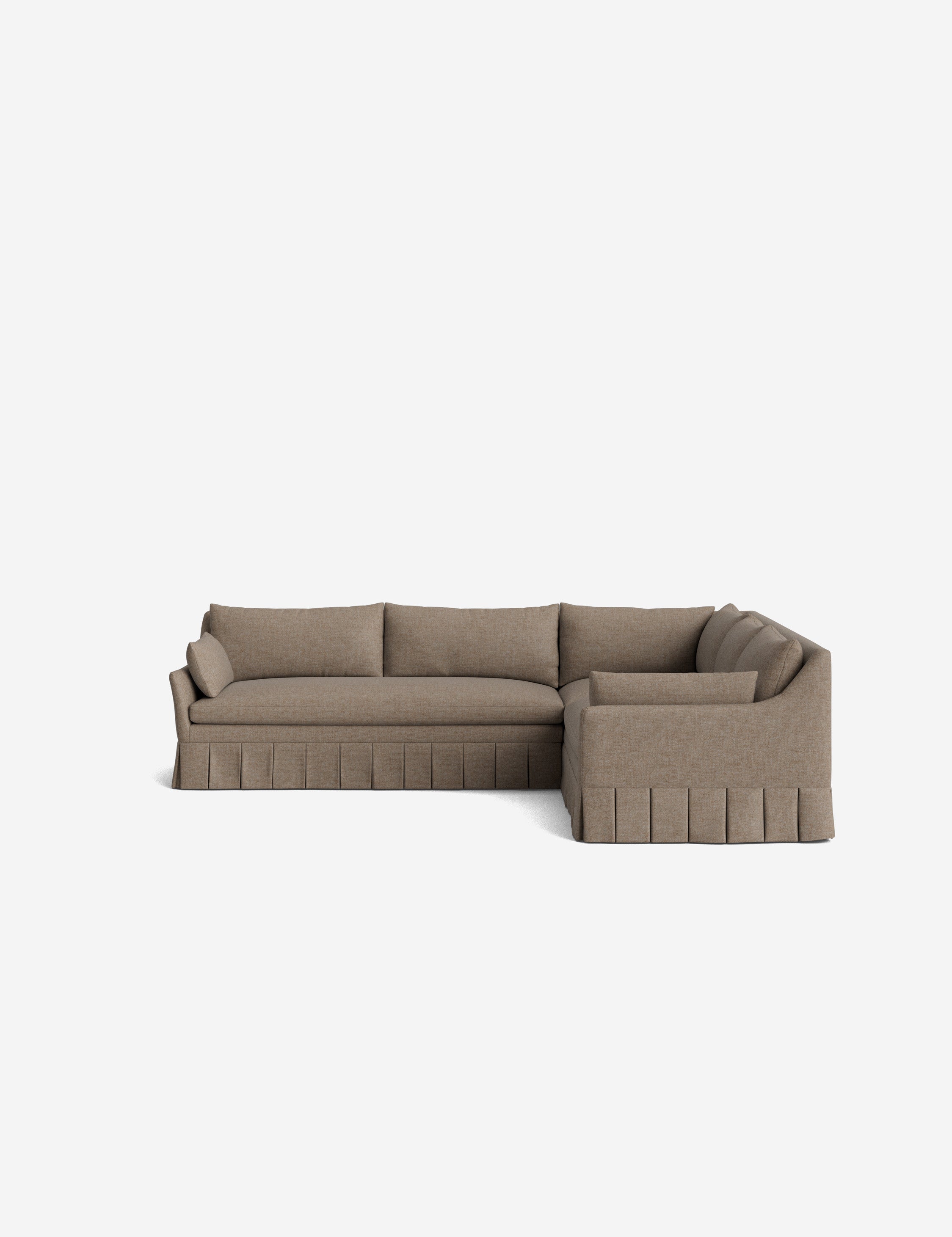 Lulu and Georgia Portola Luxe Depth Pleated Corner Sectional Sofa - view 175