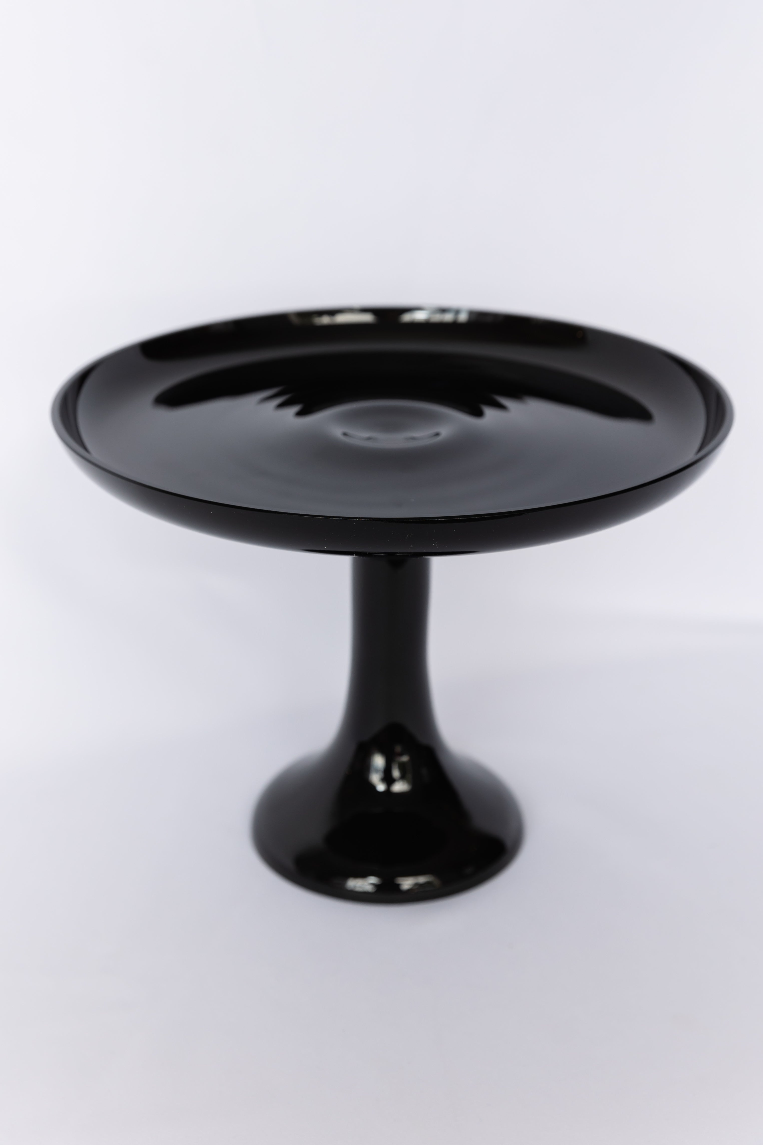Estelle Colored Glass Estelle Cake Stand {Black} - view 3