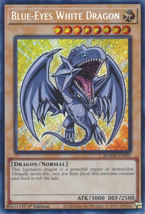 Yu-Gi-Oh! Blue-Eyes White Dragon - BLMM-EN001 - Secret Rare - 1st Edition