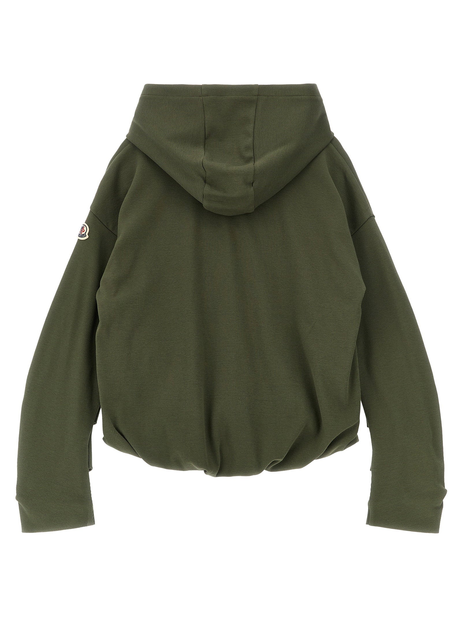 Moncler Enfant Ribbed Hoodie – 98% cotton, 2% elastane - view 2