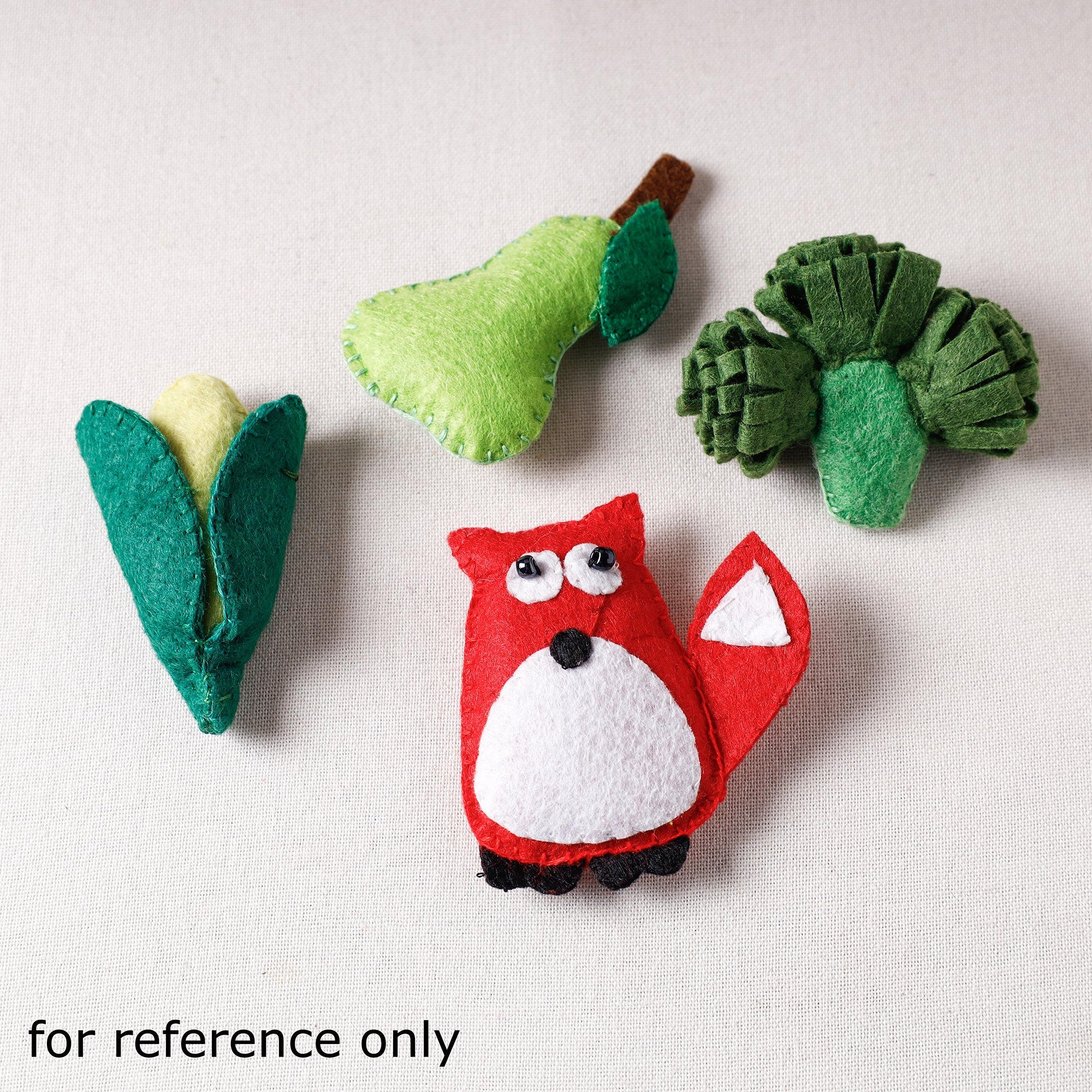 WITH LOVE BY KANIKA Apple - Handmade Felt Magnet - view 2