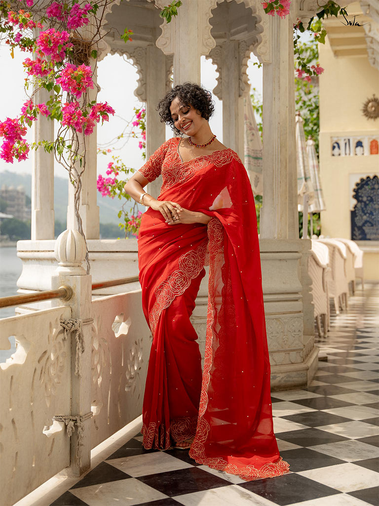 Women's sarees – suta.in Gulroze – Women's
