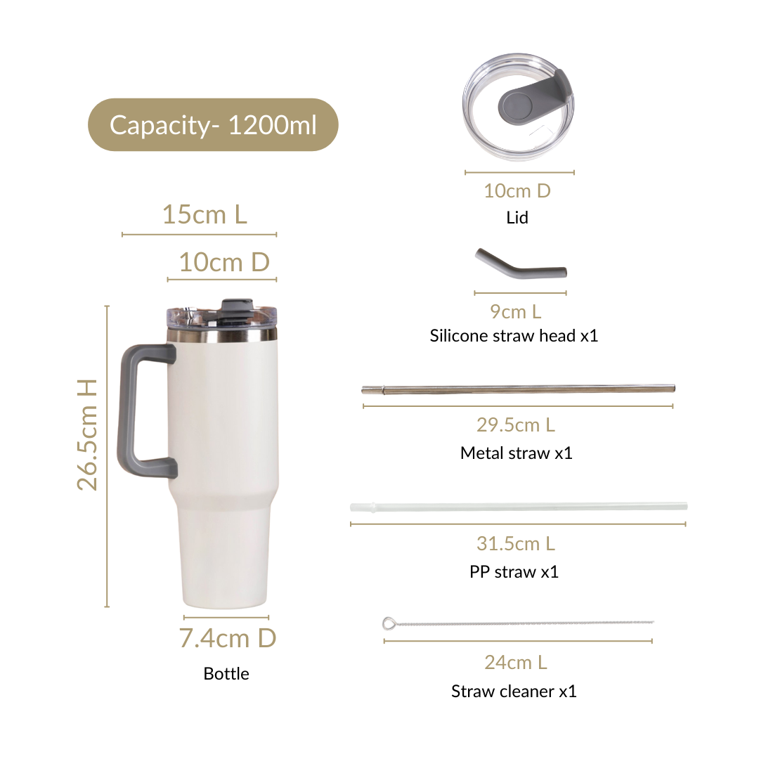 Nestasia Insulated Stainless Steel Sipper Bottle 1200ml - view 5
