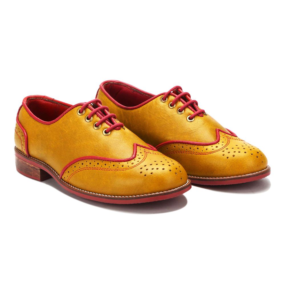 Banjaaran India Core Brogue for Women – Mustard (discontinued)