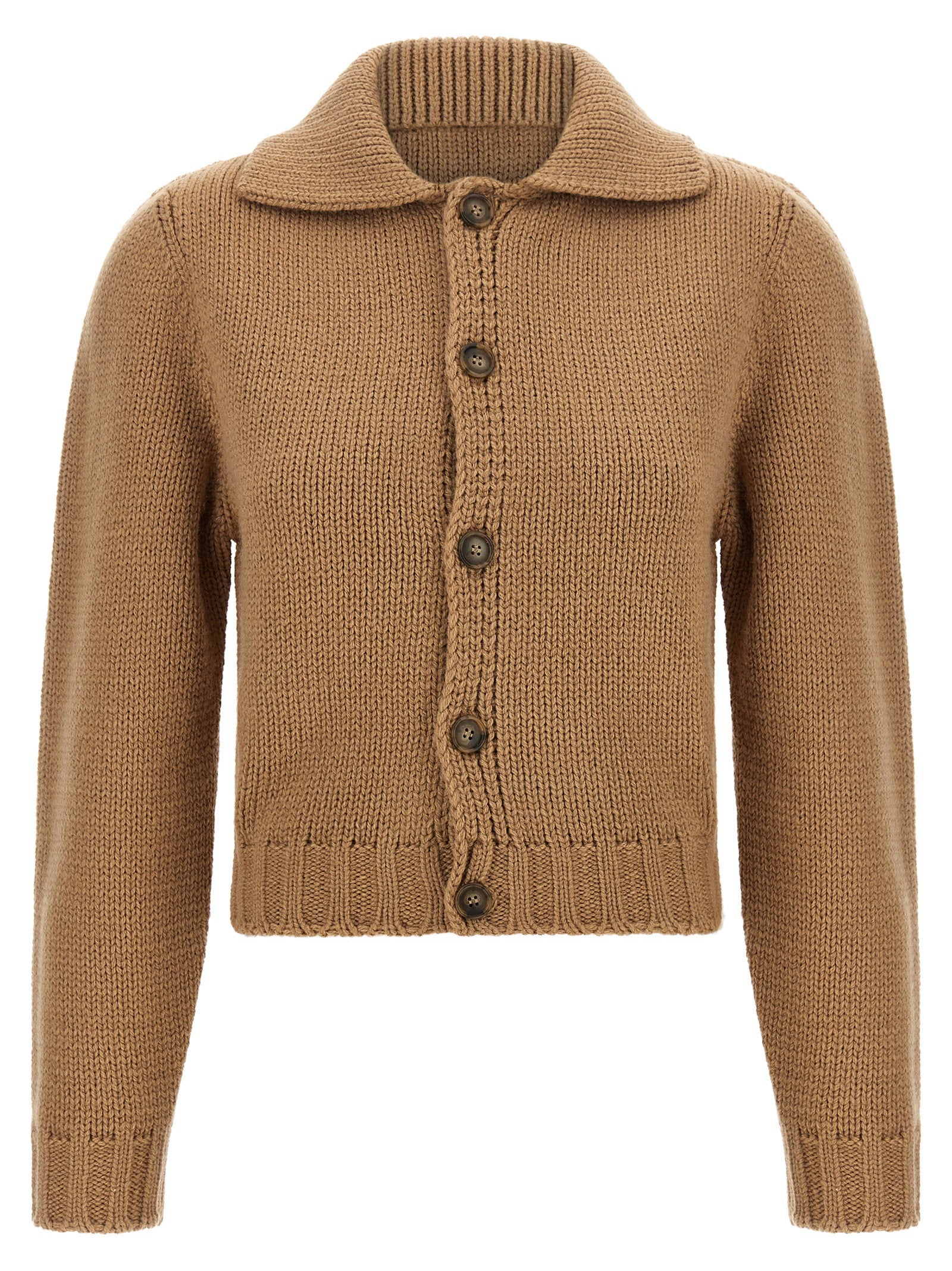Mm6 Maison Margiela White Stitch Line Cardigan