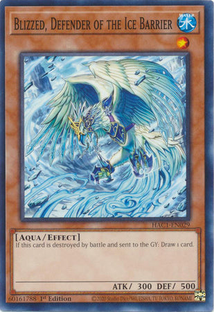 Blizzed defender – Yu-Gi-Oh! Blizzed, Defender of the Ice Barrier - HAC1-EN029 - Common - 1st Edition