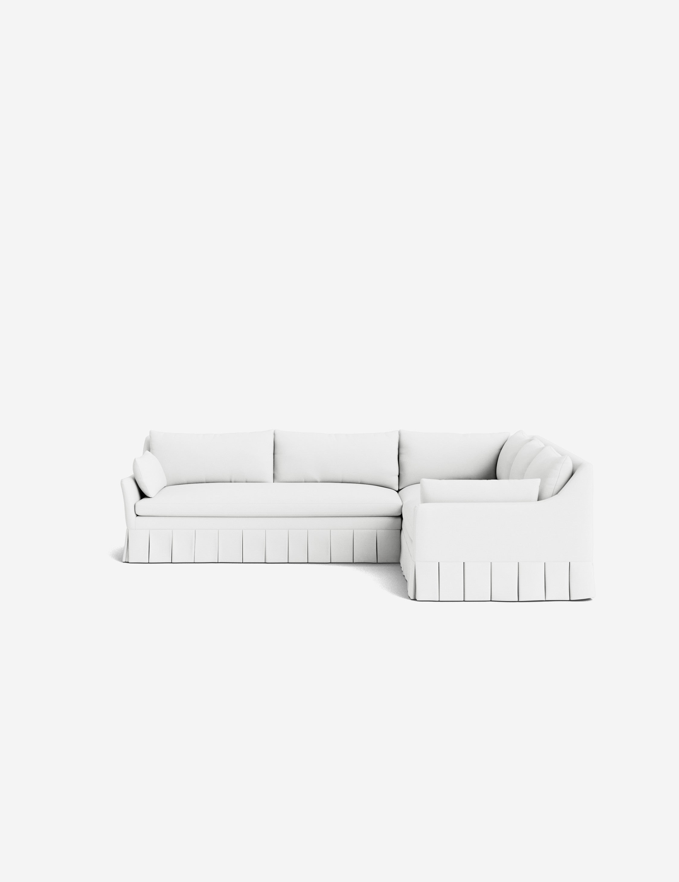 Lulu and Georgia Portola Luxe Depth Pleated Corner Sectional Sofa - view 174