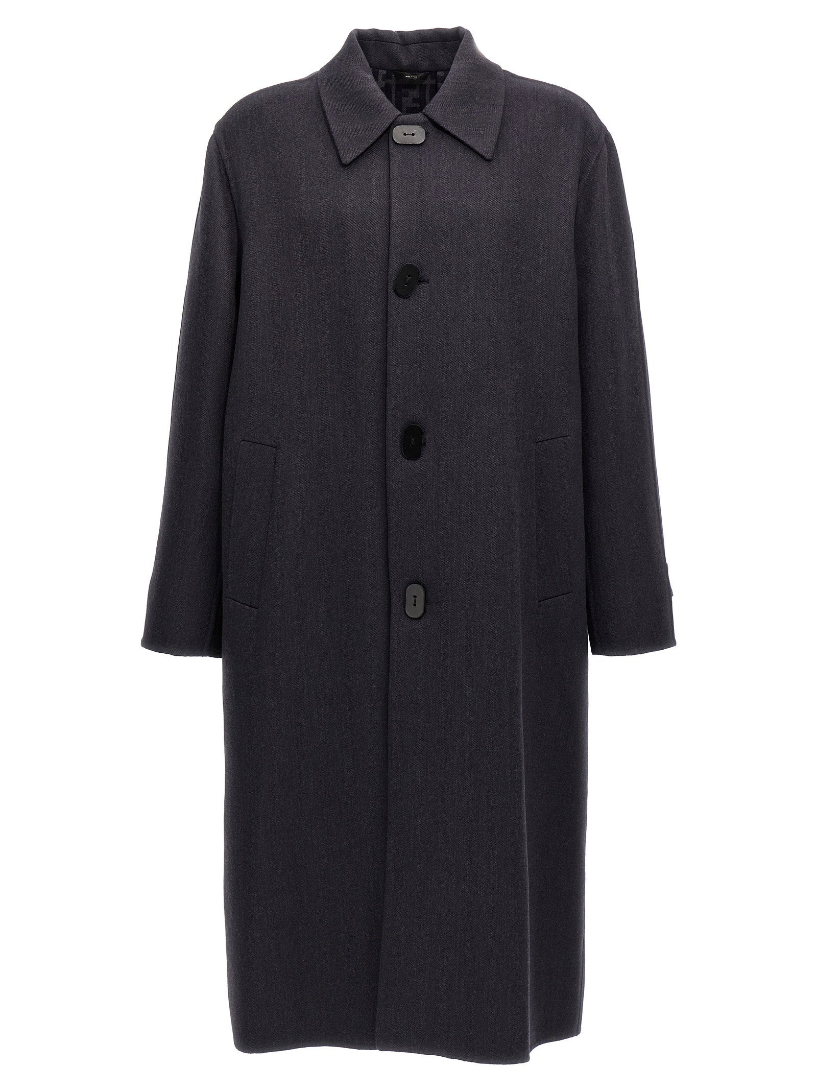 Fendi Double Wool Coat – 99% virgin wool 1% silk