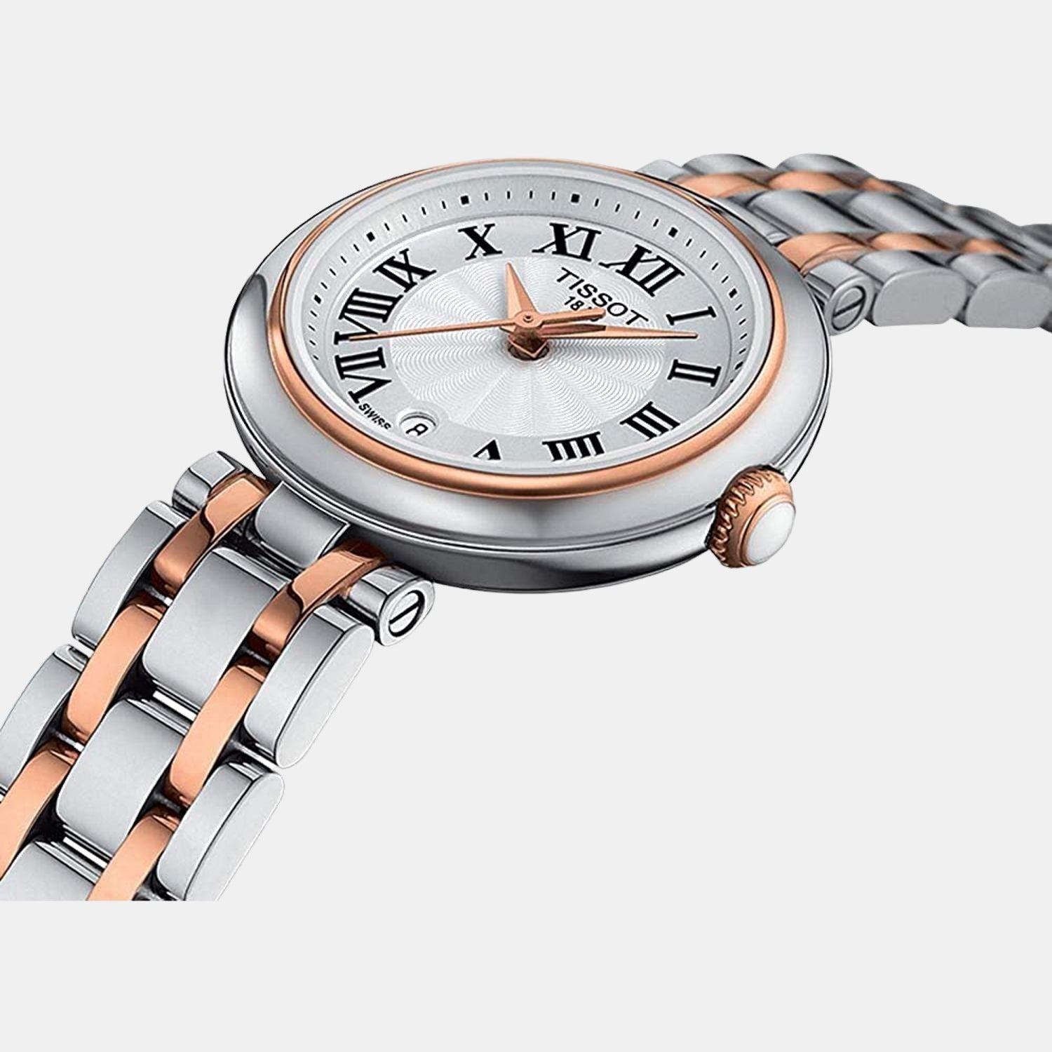 Tissot Bellissima Women Quartz White Dial Analog Stainless Steel Watch T1260102201301 - view 2