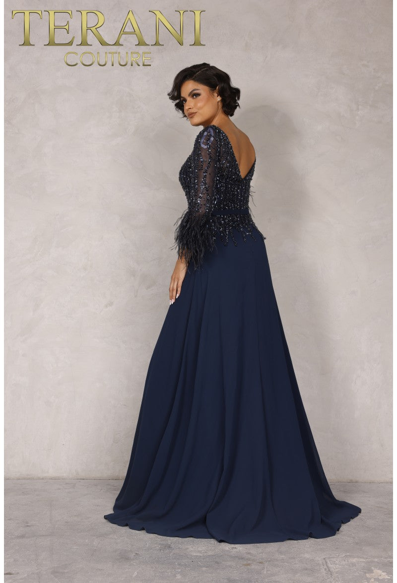 Terani Couture 1921M0473 Navy 24 Sale - view 2
