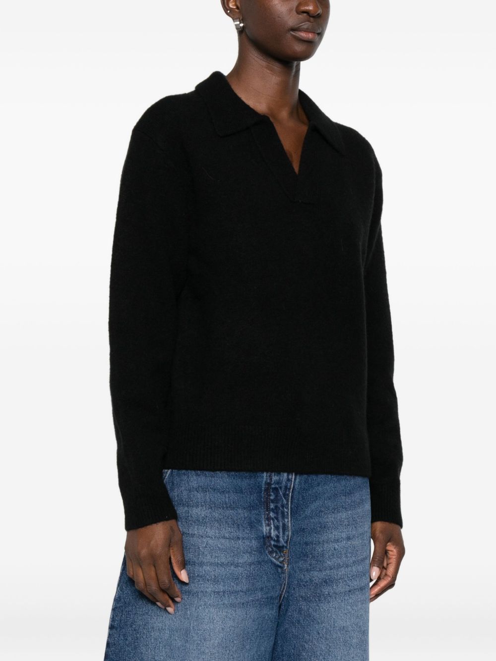 Dunst Wool blend polo sweater - view 3