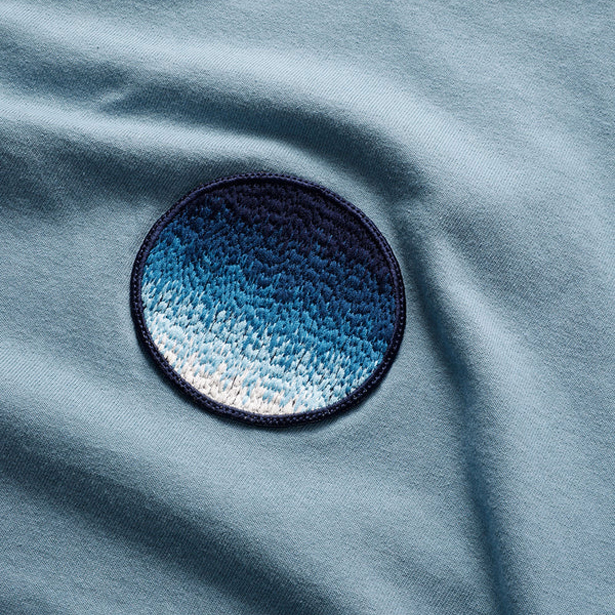 Fdmtl | Circle Patch Wide Tee { Blue - view 3
