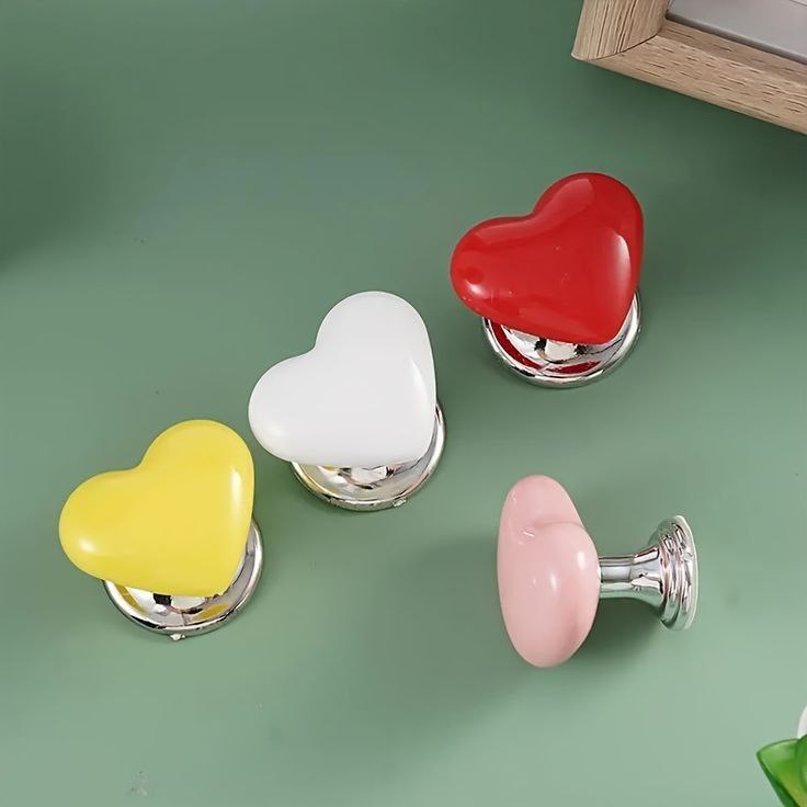 Catterton Multi-purpose Heart Shaped Press Button ❤️(Pack Of 8)