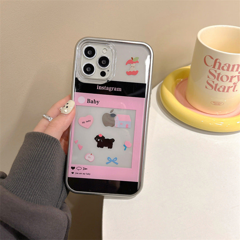 Peeperly Charming Insta Feed Cute Puppy Case – No Color