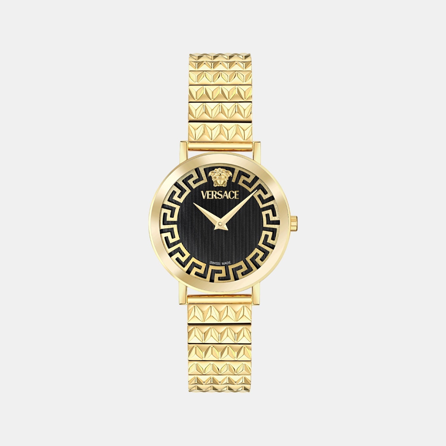 Versace Daedalus Women Quartz Black Dial Analog Stainless Steel Watch VE9A00524