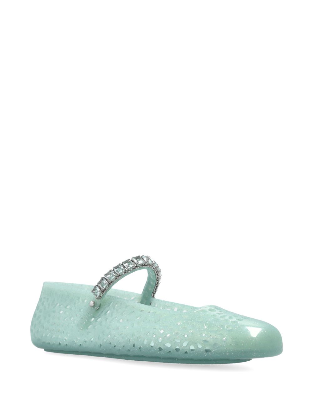JIMMY CHOO Flat shoes GREEN – 100% Tpu - view 3