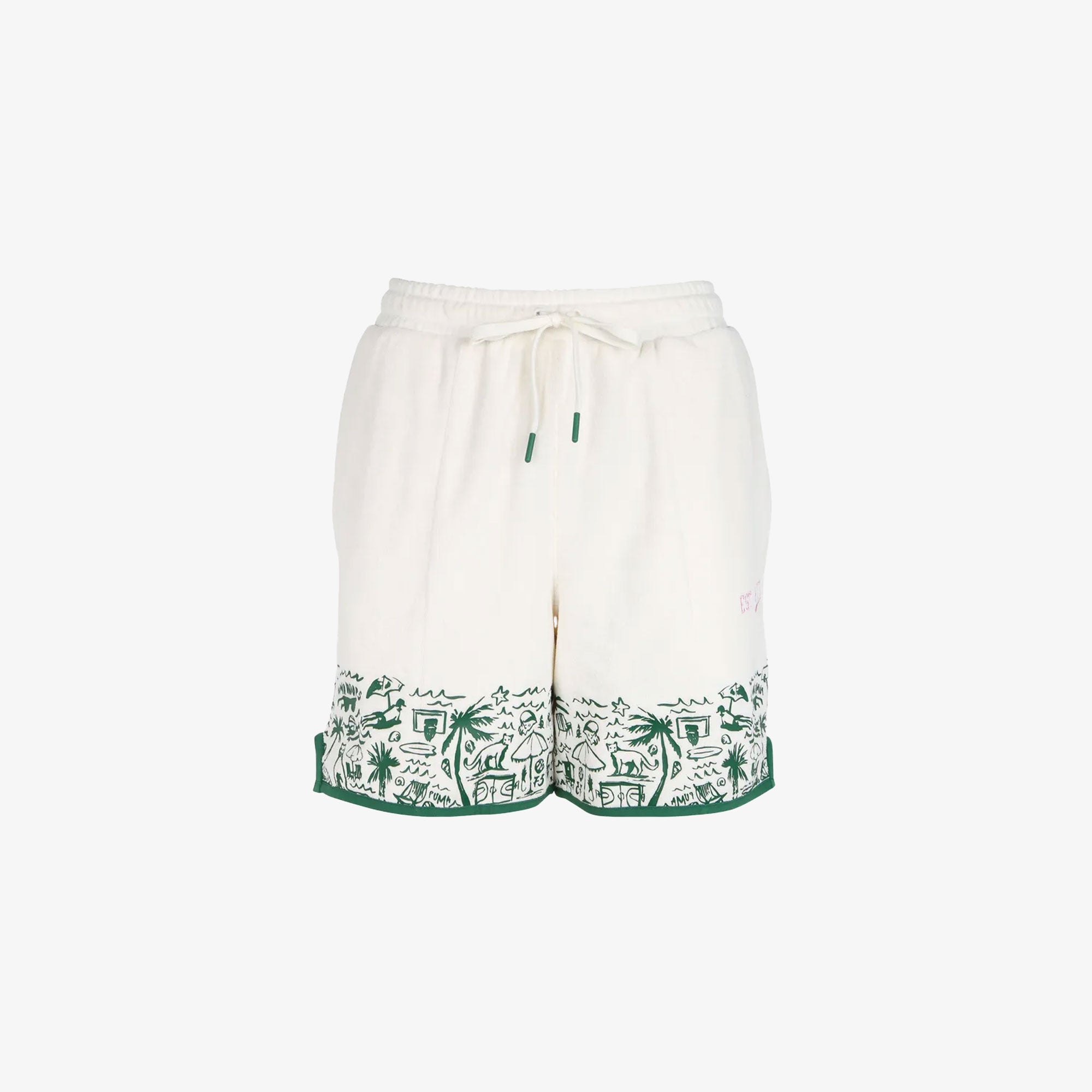 Puma | The Fairgrounds Terry Basketball Shorts { Frosted Lvory - view 5