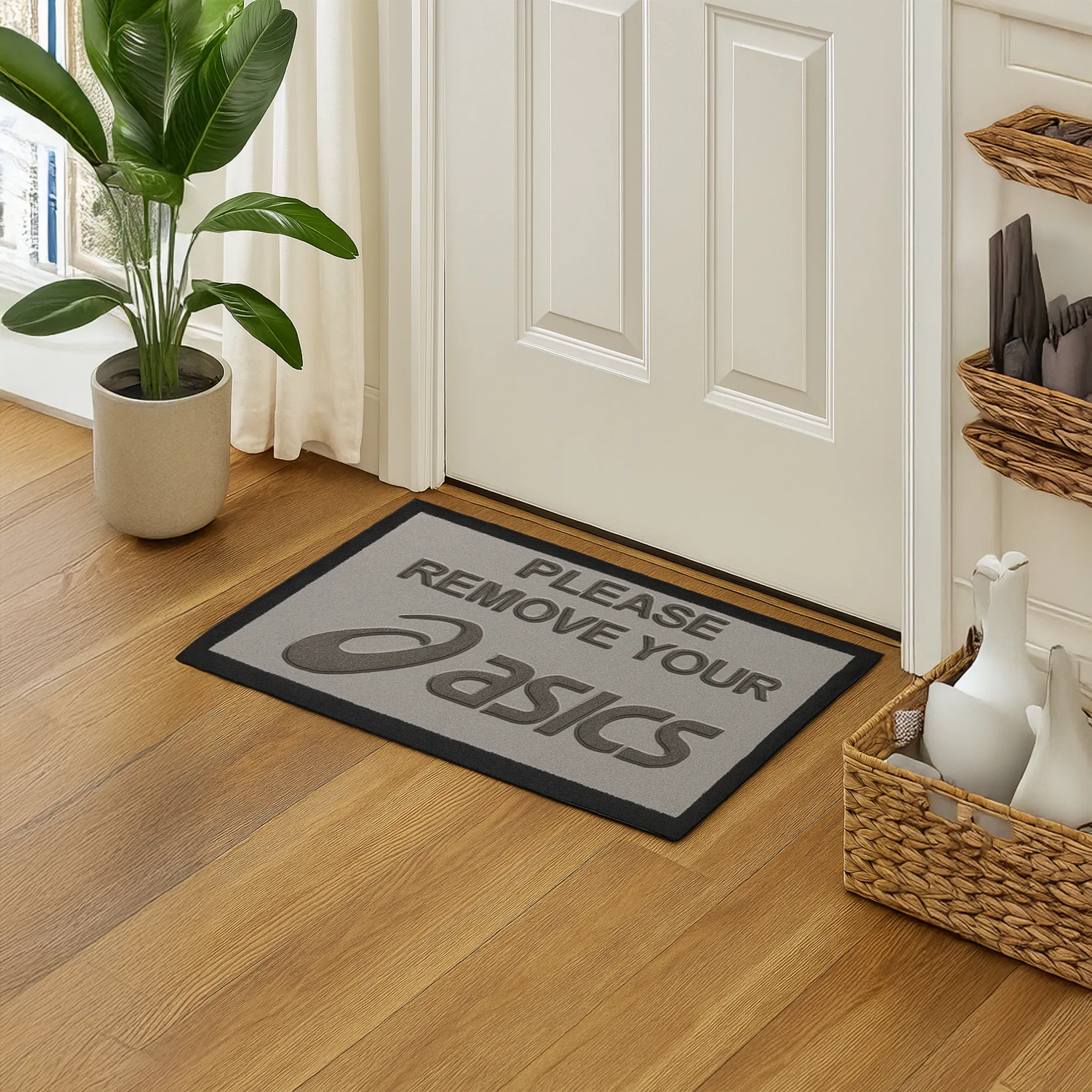 Project Crepslocker ASICS Light Grey Doormat 70 x 40cm
