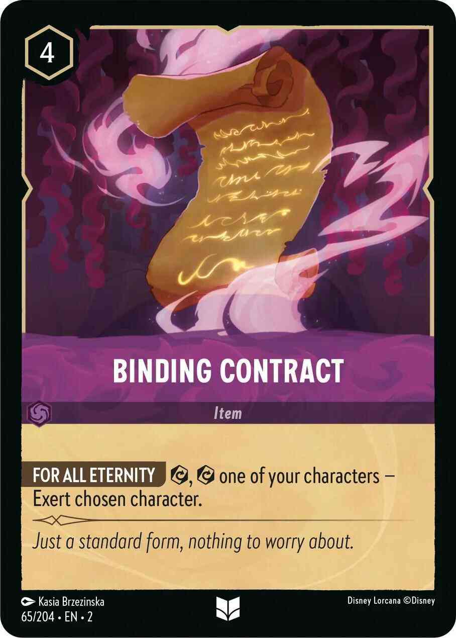 Lorcana Binding Contract - 65/204 [Rise Of The Floodborn] [Non-Foil]