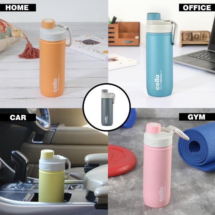 Cello Pop Hot & Cold Stainless Steel Kids Water Bottle, 600ml - view 55