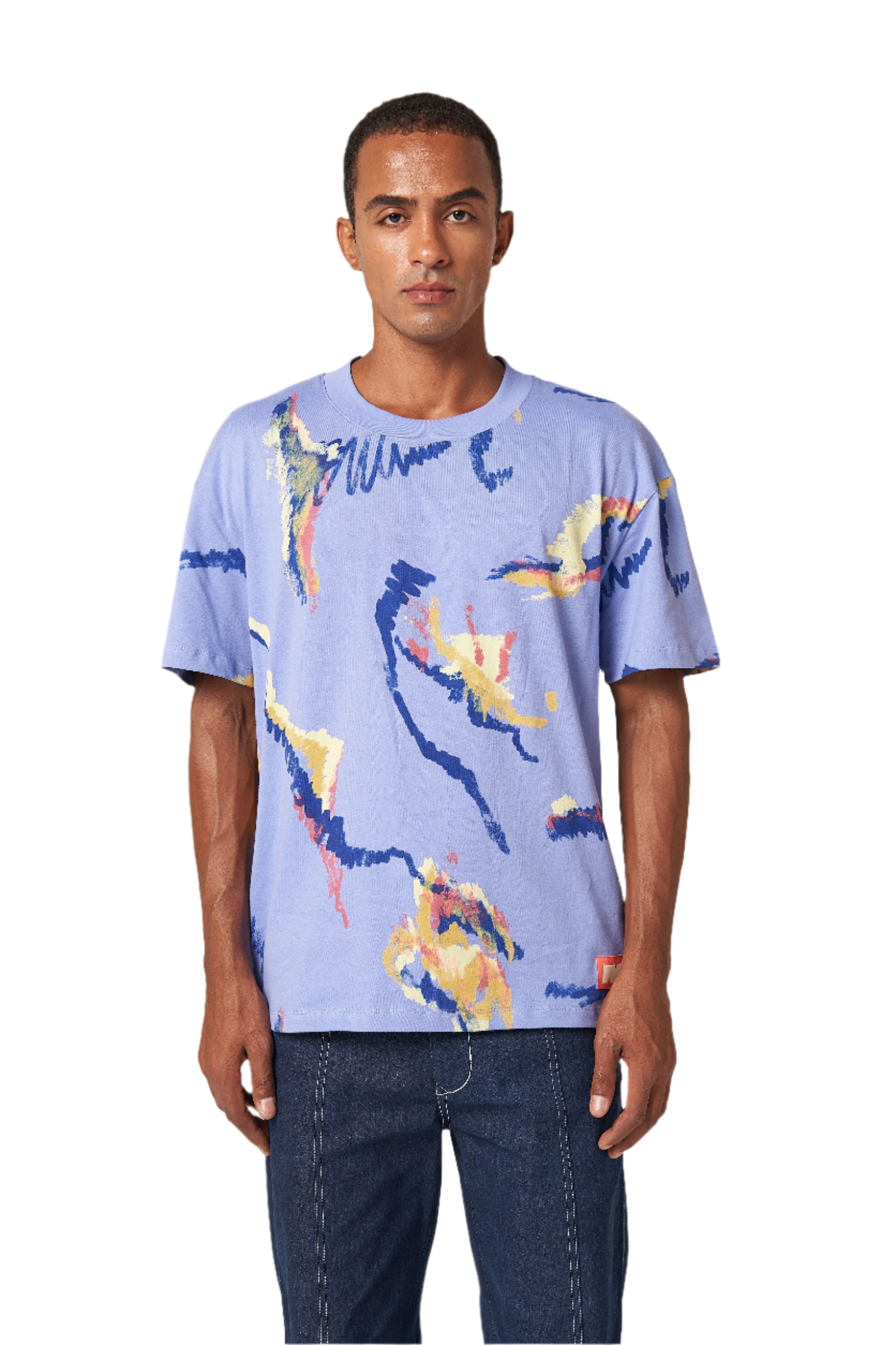 NEKO Multi Scribble T-shirt - Purple