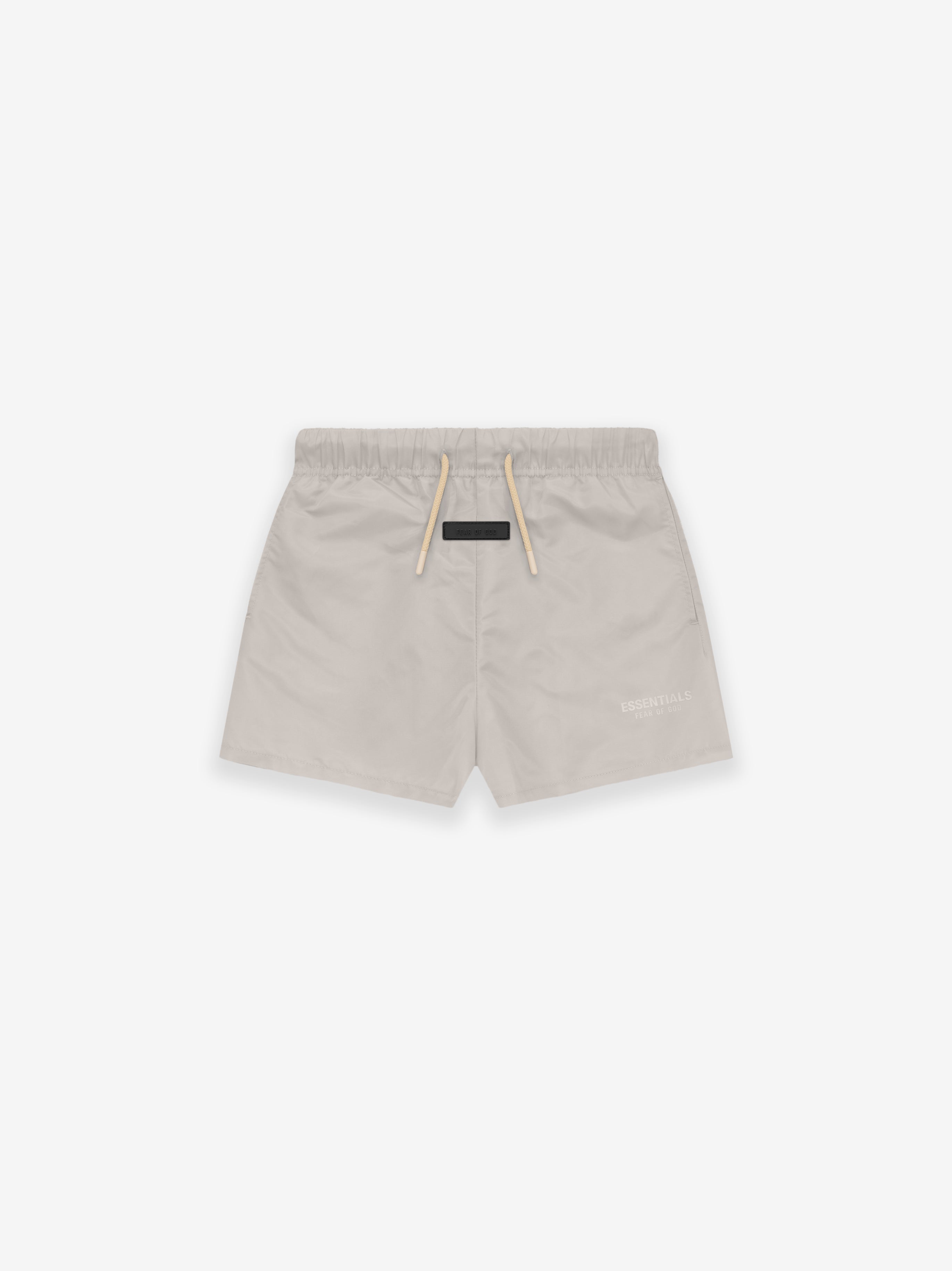 ESSENTIALS Kids Running Short – Silver Cloud