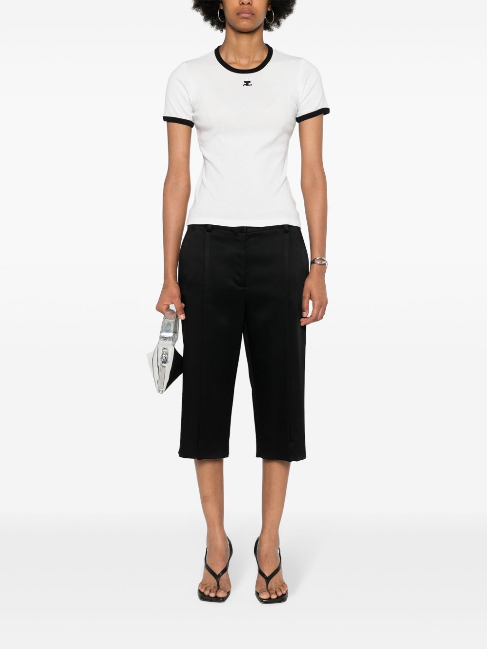 Courreges Pre Logo cotton t-shirt – 100% Cotton - view 5