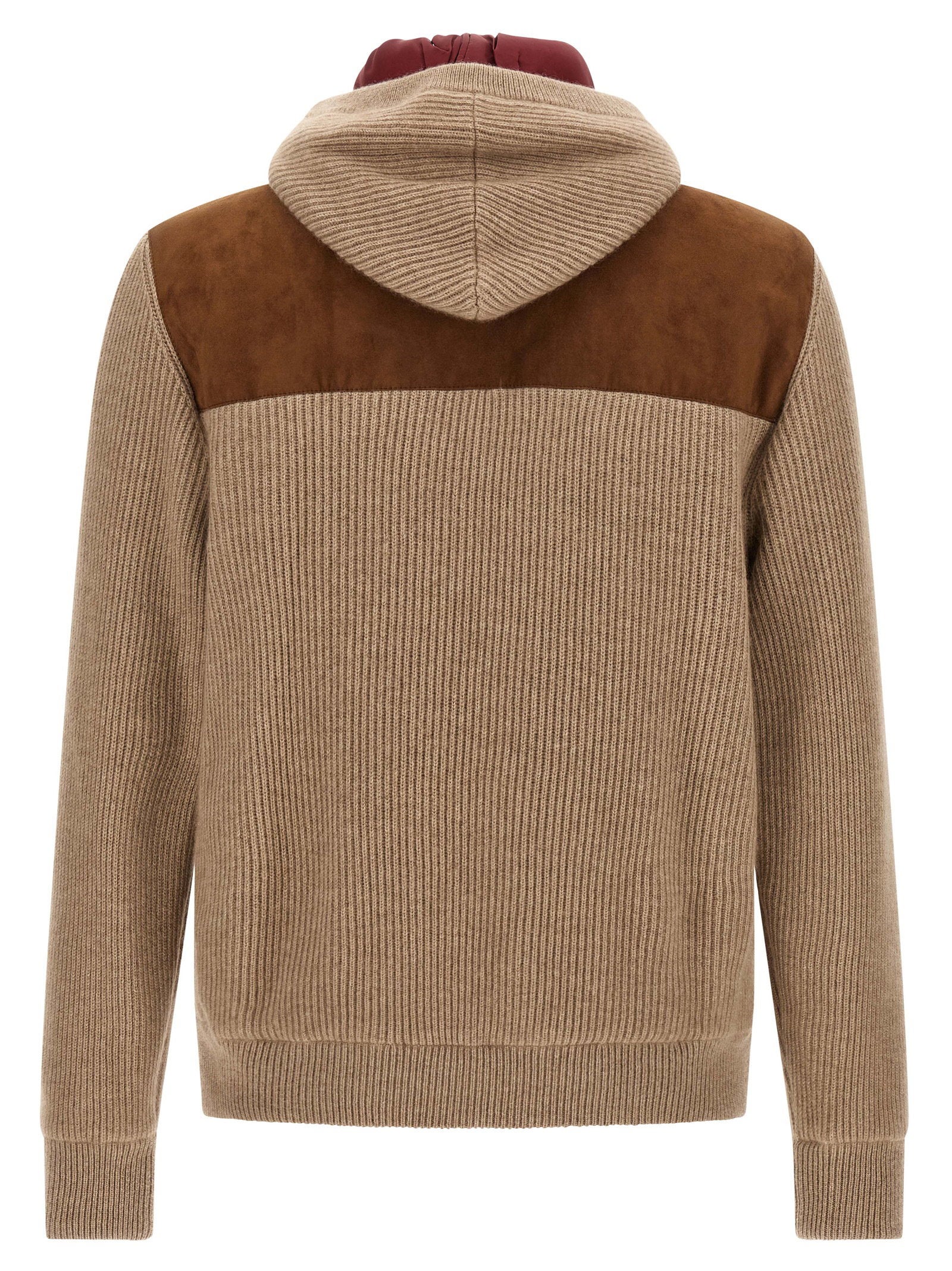 Brunello Cucinelli Suede And Cashmere Bomber Jacket - view 2