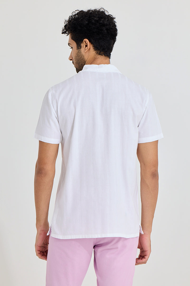 SNITCH Mini Quadfour Line White Shirt - view 5