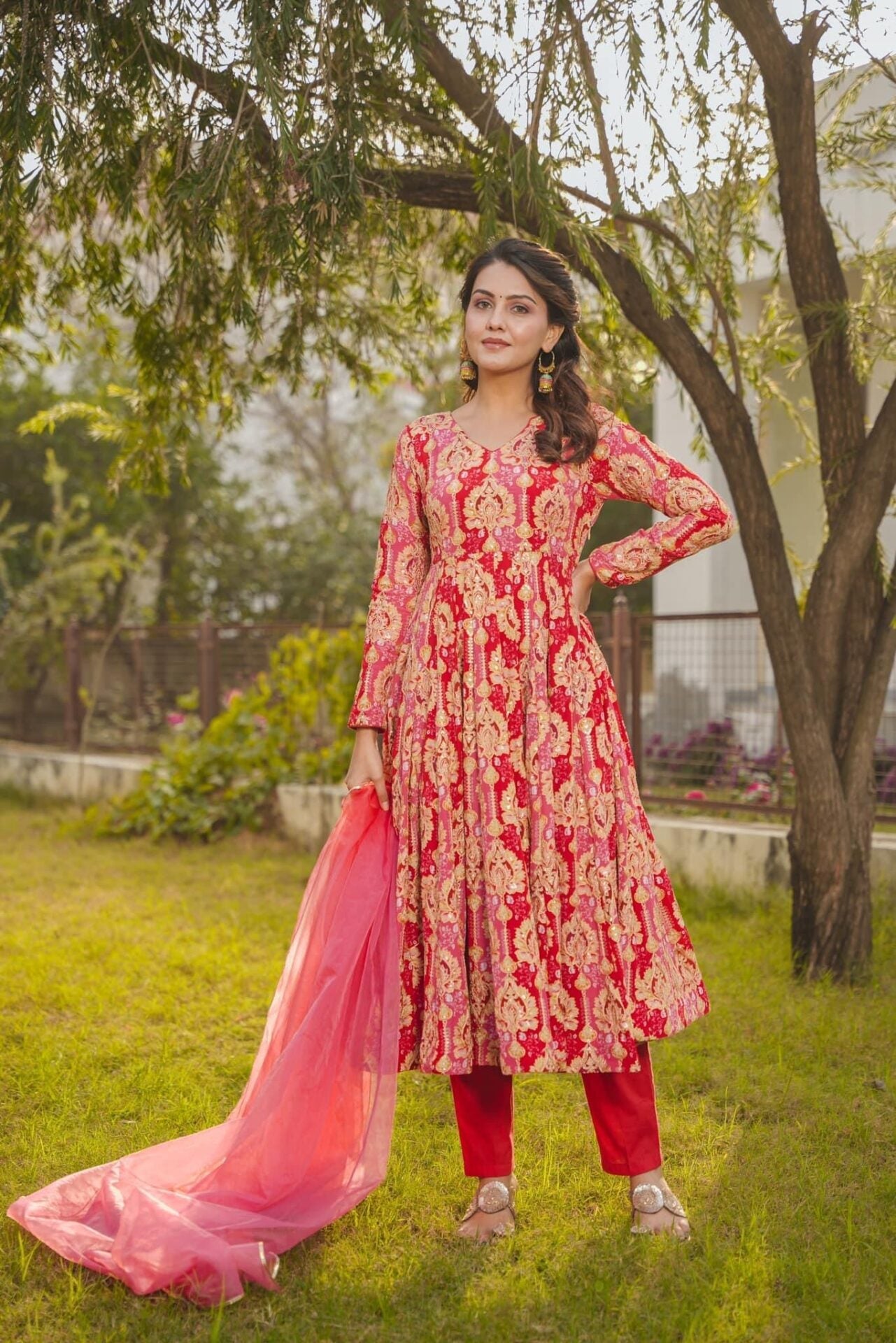 Idaho-o Naima Red Heavy Suit Set - view 4