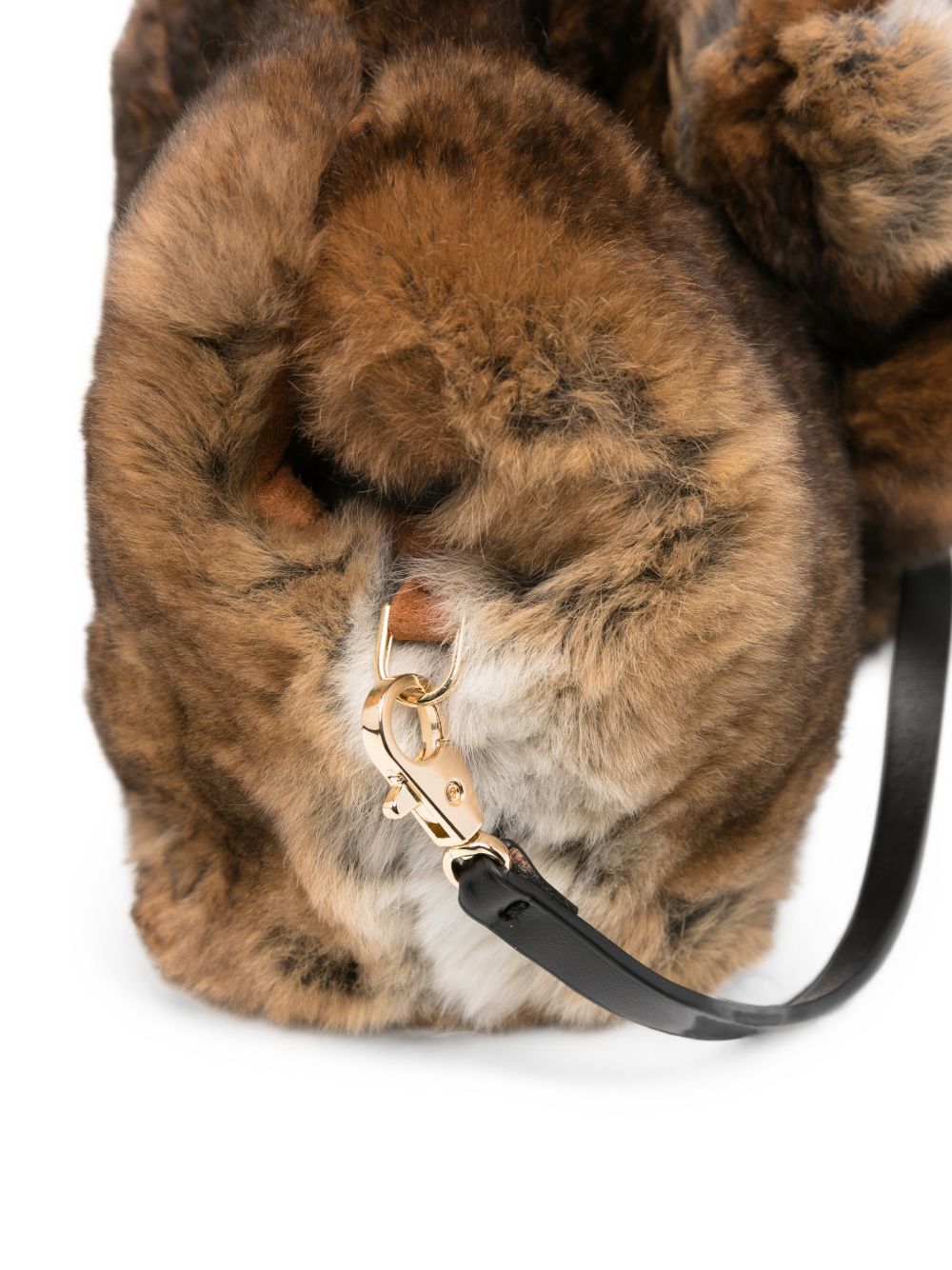 Anita Bilardi Teddy Bear Faux-Fur Bag – Outer: Calf Leather 100% - view 3