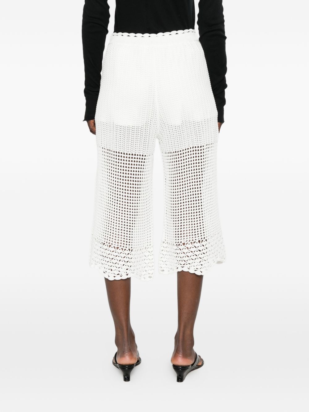 Iro Crochet Knit Wide-Leg Trousers - view 4